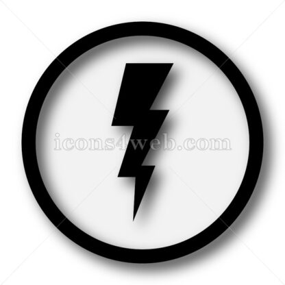 Lightning simple icon. Lightning simple button. - Website icons