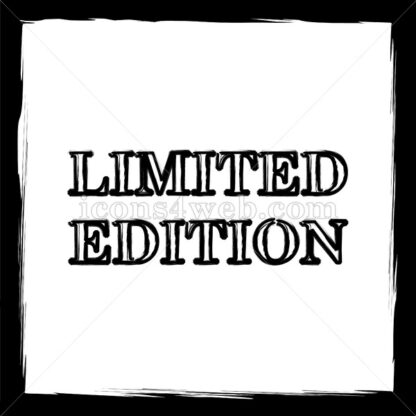 Limited edition sketch icon. - Website icons