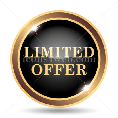 Limited offer gold icon. - Website icons