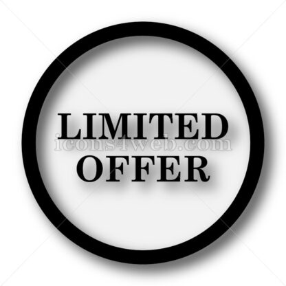 Limited offer simple icon. Limited offer simple button. - Website icons