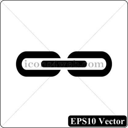 Link black icon. EPS10 vector. - Website icons