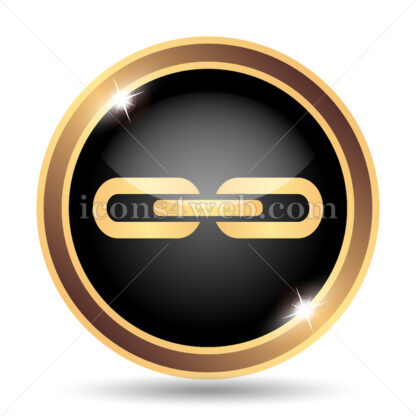 Link gold icon. - Website icons