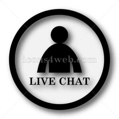 Live chat simple icon. Live chat simple button. - Website icons
