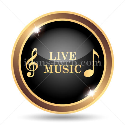 Live music gold icon. - Website icons