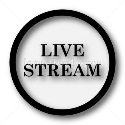 Live stream simple icon. Live stream simple button. - Website icons