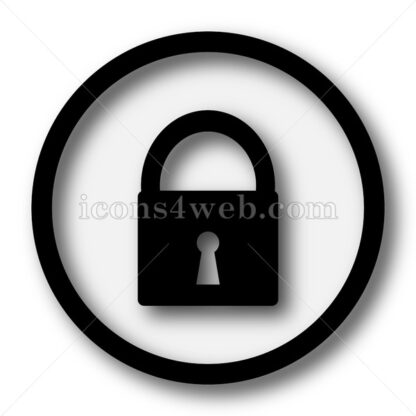 Lock simple icon. Lock simple button. - Website icons