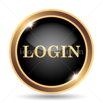 Login gold icon. - Website icons