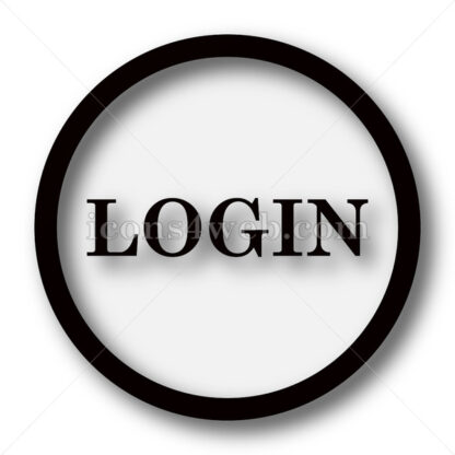 Login simple icon. Login simple button. - Website icons
