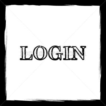 Login sketch icon. - Website icons