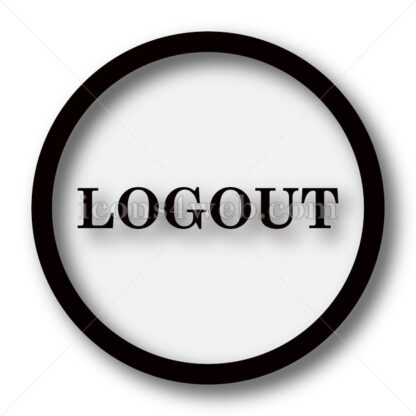 Logout simple icon. Logout simple button. - Website icons