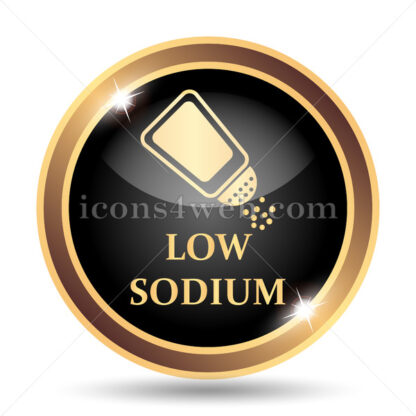 Low sodium gold icon. - Website icons
