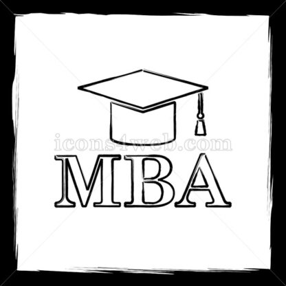 MBA sketch icon. - Website icons