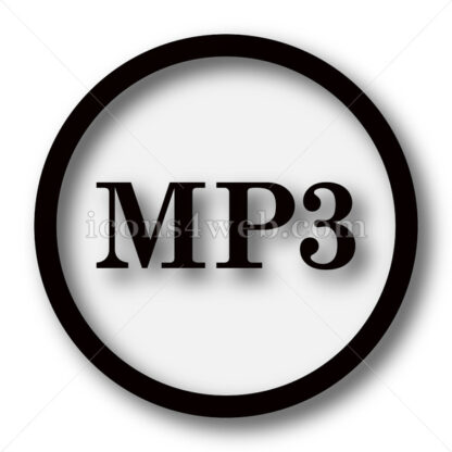 MP3 simple icon. MP3 simple button. - Website icons