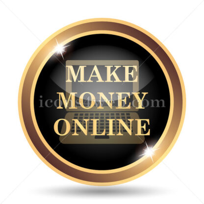 Make money online gold icon. - Website icons
