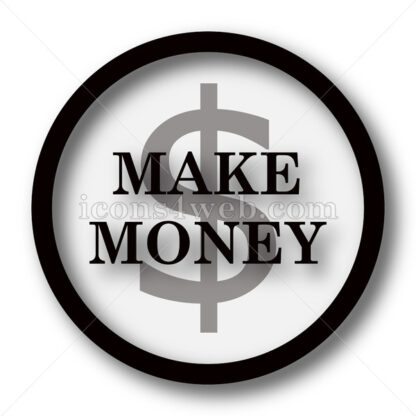 Make money simple icon. Make money simple button. - Website icons