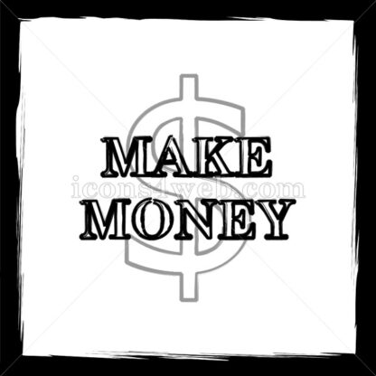 Make money sketch icon. - Website icons