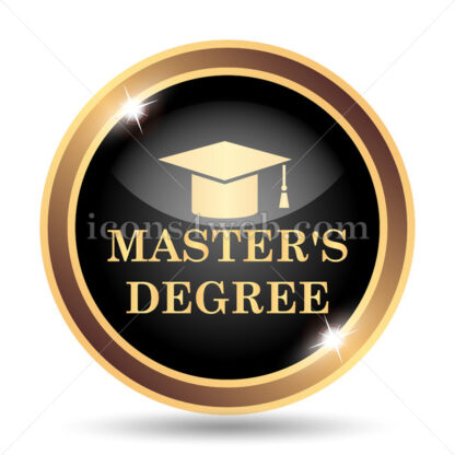 Master’s degree gold icon. - Website icons
