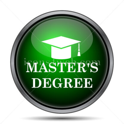 Master’s degree internet icon. - Website icons