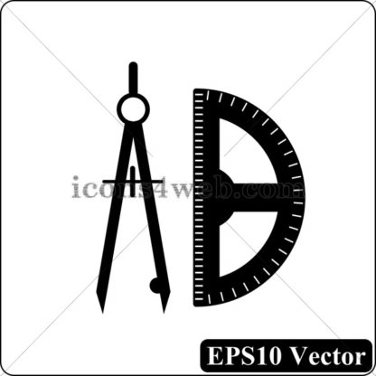 Math black icon. EPS10 vector. - Website icons