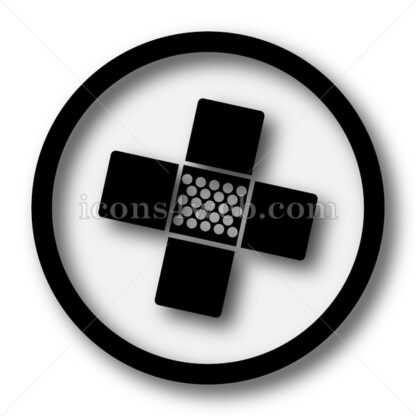 Medical patch simple icon. Medical patch simple button. - Website icons