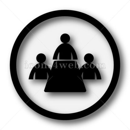 Meeting room simple icon. Meeting room simple button. - Website icons