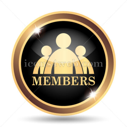 Members gold icon. - Website icons