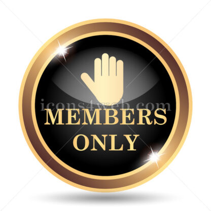 Members only gold icon. - Website icons
