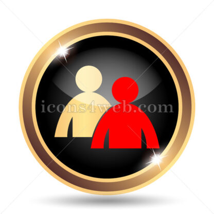Mentoring gold icon. - Website icons
