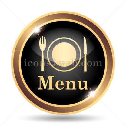 Menu gold icon. - Website icons