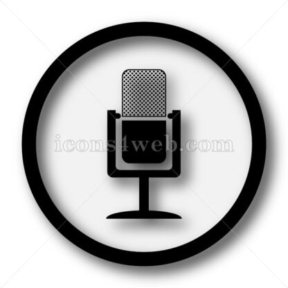 Microphone simple icon. Microphone simple button. - Website icons