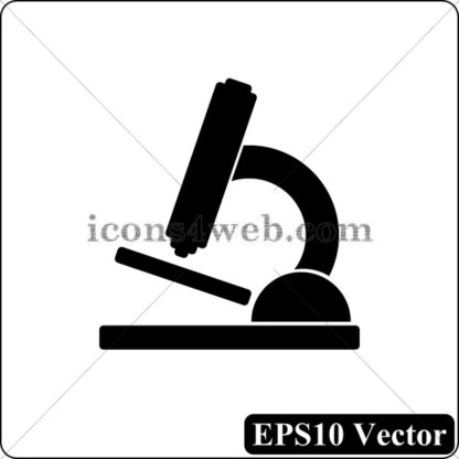 Microscope black icon. EPS10 vector. - Website icons