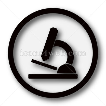 Microscope simple icon. Microscope simple button. - Website icons