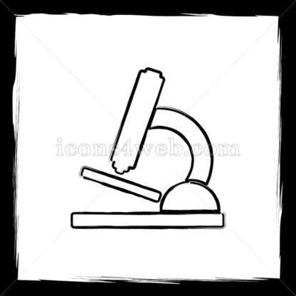 Microscope sketch icon. - Website icons