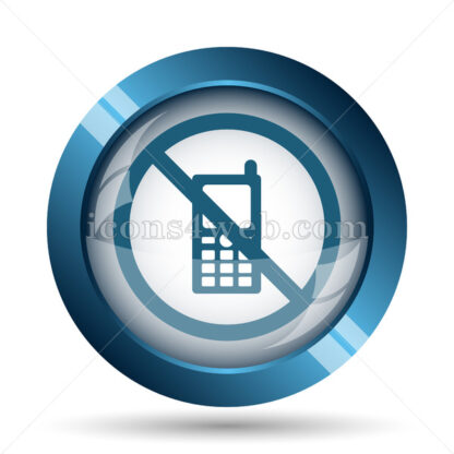 Mobile phone restricted image icon. - Website icons