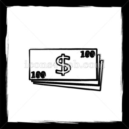 Money sketch icon. - Website icons