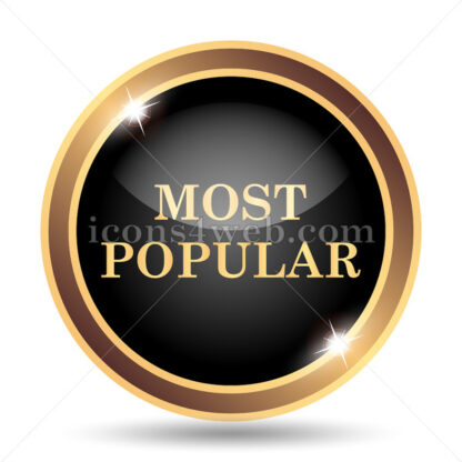Most popular gold icon. - Website icons