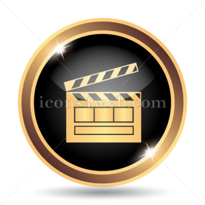Movie gold icon. - Website icons