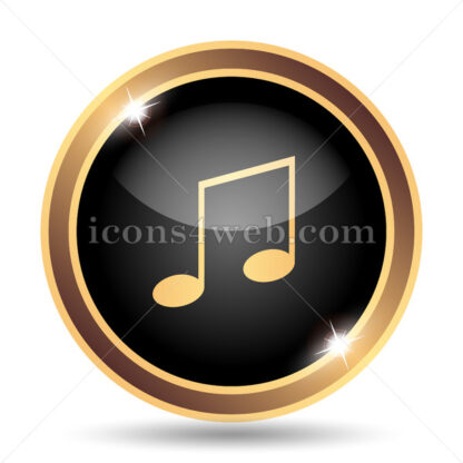 Music gold icon. - Website icons
