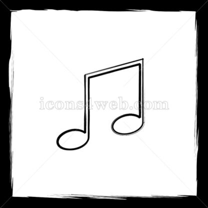 Music sketch icon. - Website icons