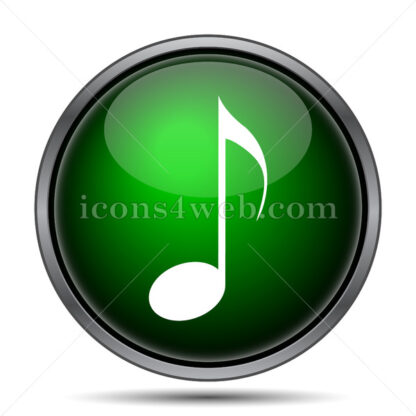 Musical note internet icon. - Website icons
