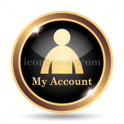 My account gold icon. - Website icons