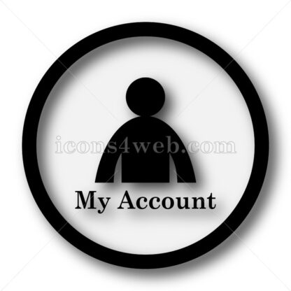 My account simple icon. My account simple button. - Website icons