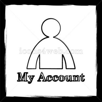 My account sketch icon. - Website icons