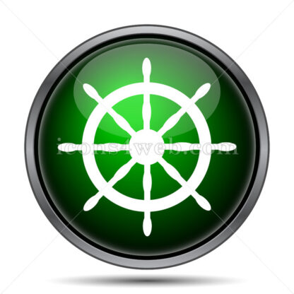 Nautical wheel internet icon. - Website icons