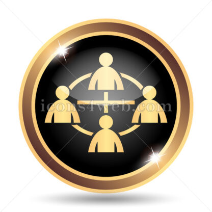 Network gold icon. - Website icons