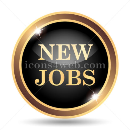 New jobs gold icon. - Website icons