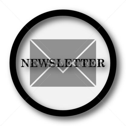 Newsletter simple icon. Newsletter simple button. - Website icons