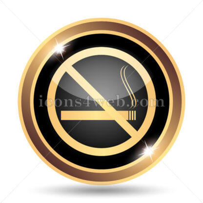 No smoking gold icon. - Website icons