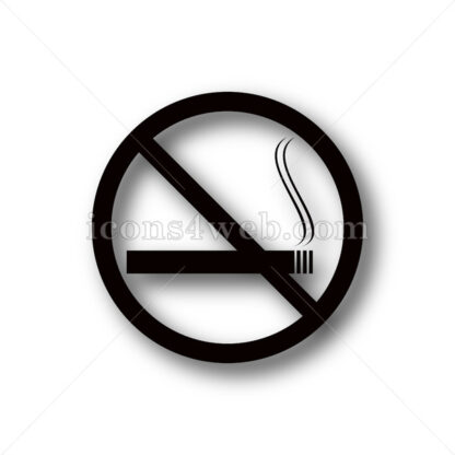 No smoking simple icon. No smoking simple button. - Website icons