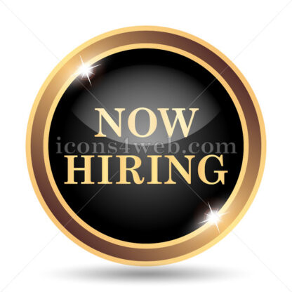 Now hiring gold icon. - Website icons